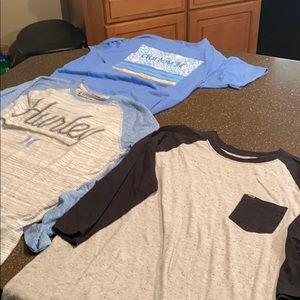 Hurley shirt bundle men’s size medium